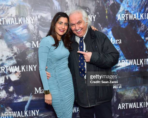 Aileen Agopian and Tony Shafrazi attend the 2017 ARTWALK NY Benefiting Coalition for the Homeless at Spring Studios on November 29, 2017 in New York...