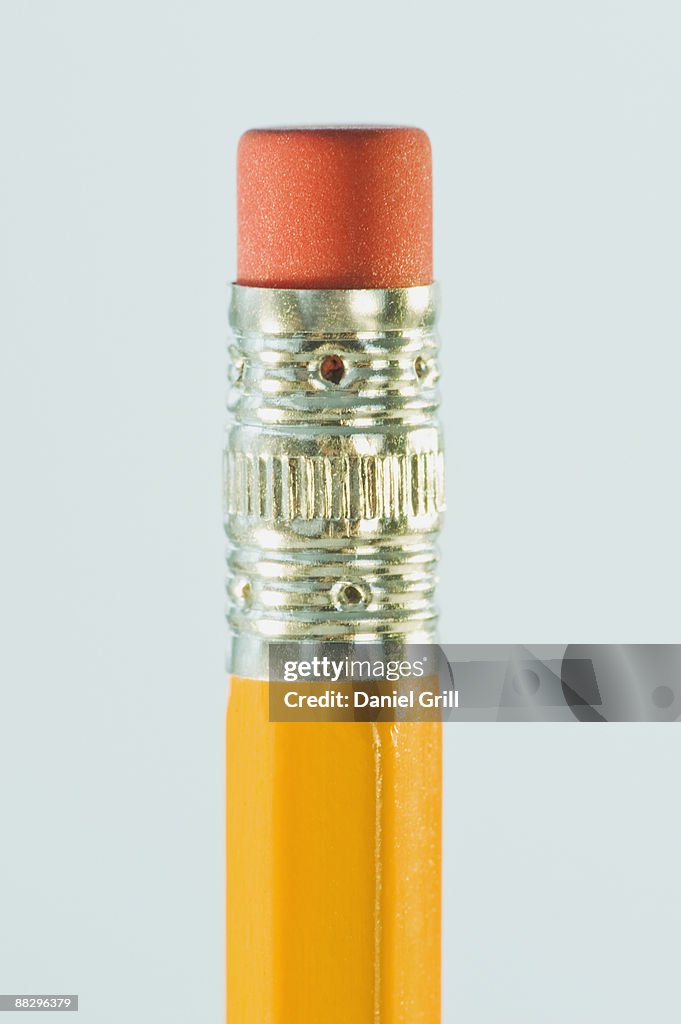 Close up of pencil eraser