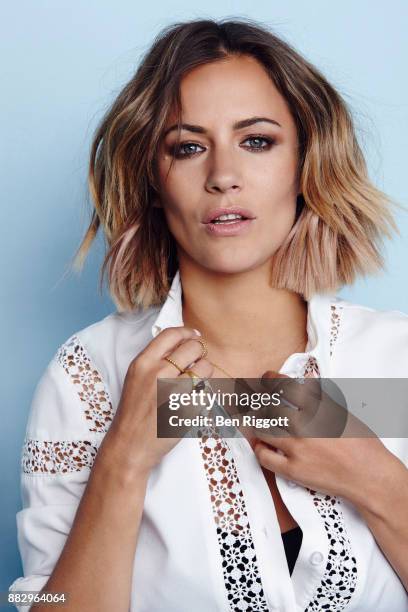 Tv presenter Caroline Flack is photographed for Cosmopolitan Magazine on June 15, 2015 in London, England.