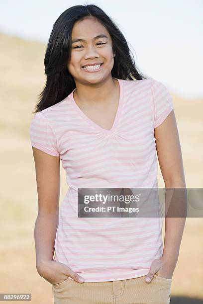 portrait of teenage girl - filipino girl stock pictures, royalty-free photos & images