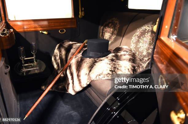 Rolls-Royce Silver Ghost Riviera Town Car by Brewster is viewed during the media preview November 30 for Sothebys inaugural Life of Luxury sales...