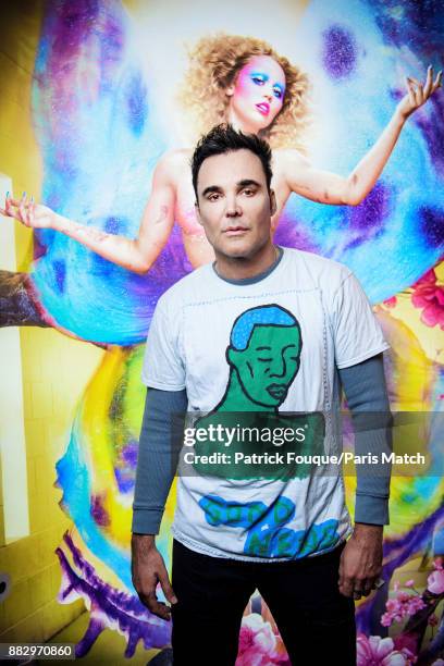 Photographer David Lachapelle is photographed for Paris Match on November 11, 2017 in Paris, France.