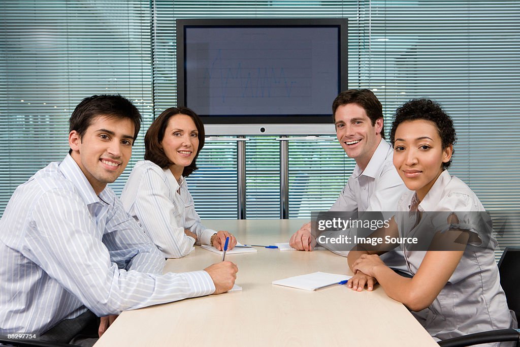 People in a meeting