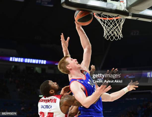 Brock Motum, #12 of Anadolu Efes Istanbul in action during the 2017/2018 Turkish Airlines EuroLeague Regular Season game between Anadolu Efes...