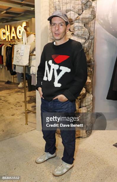 David Owen attends the Dover Street Market Holiday Open House on November 30, 2017 in London, England.