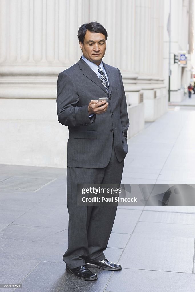 Businessman with cell phone