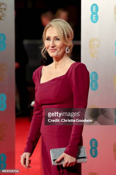 Rowling at the British Academy Film Awards 2017 at The Royal Albert Hall on February 12, 2017 in London, England.