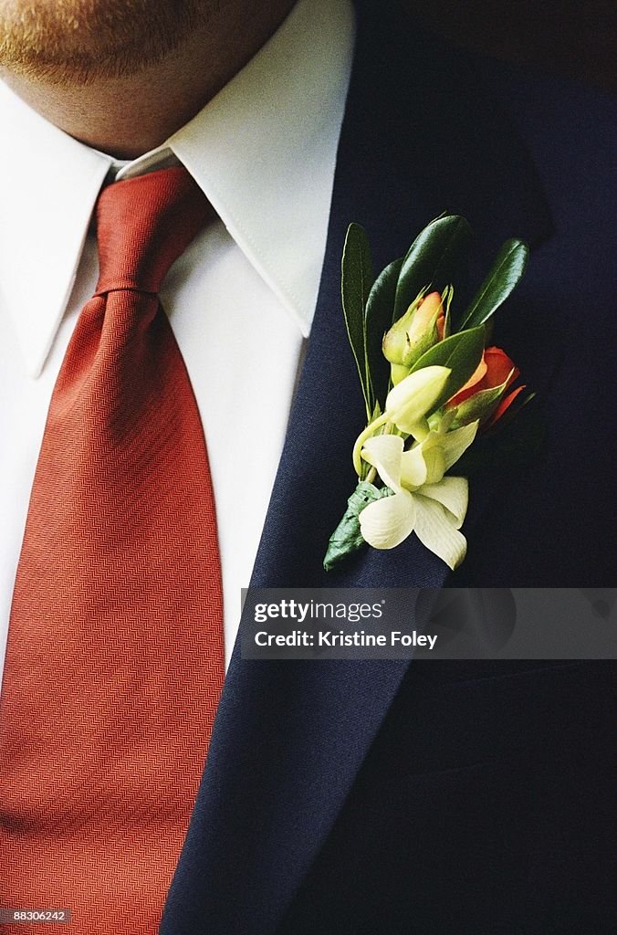 Man with a boutonniere