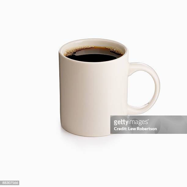 coffee in mug - coffee cup isolated stock pictures, royalty-free photos & images