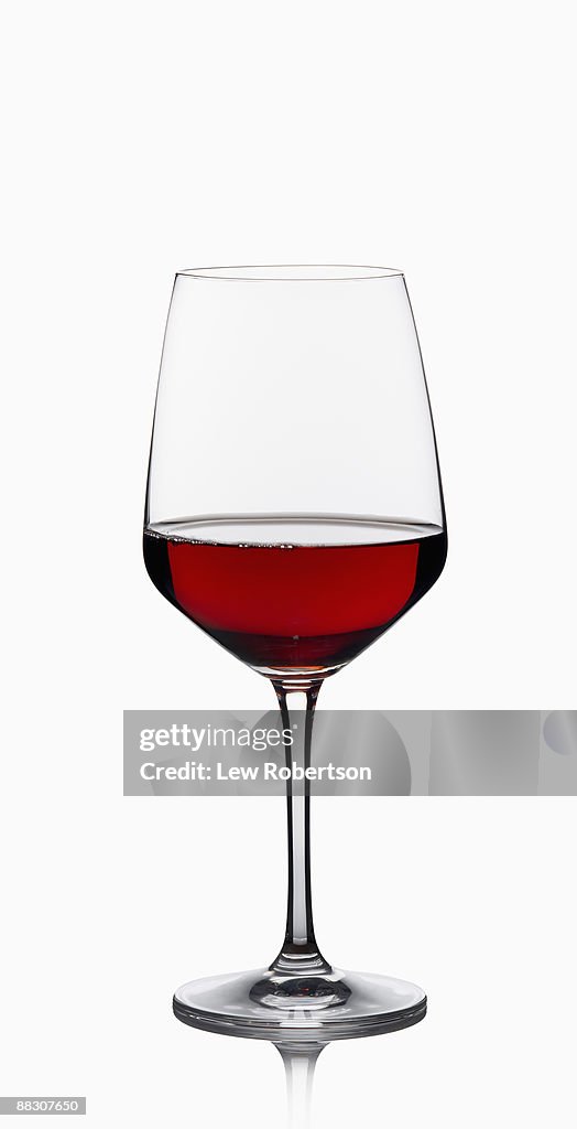 Glass of red wine