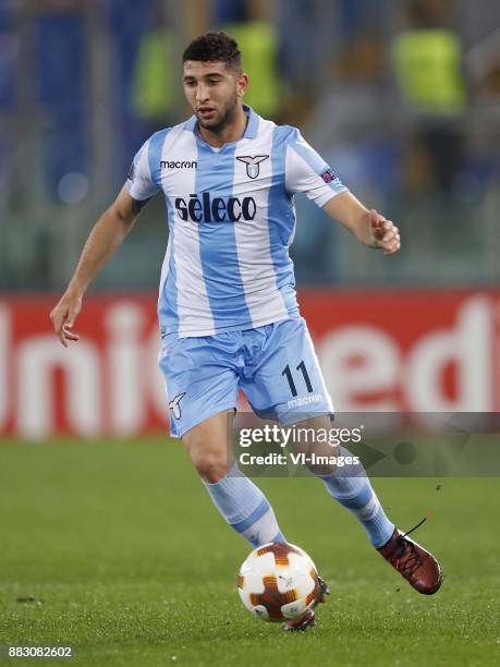 Luca Crecco of SS Lazio during the UEFA Europa League group K match between SS Lazio and Vitesse Arnhem at Stadio Olimpico on November 23, 2017 in...