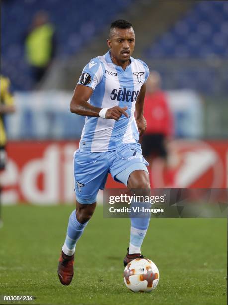 Nani of SS Lazio during the UEFA Europa League group K match between SS Lazio and Vitesse Arnhem at Stadio Olimpico on November 23, 2017 in Rome,...