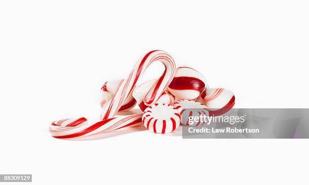 peppermint candy - pile of candy stock pictures, royalty-free photos & images