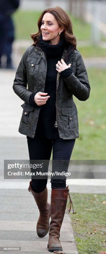 The Duchess Of Cambridge Visits Robin Hood Primary School