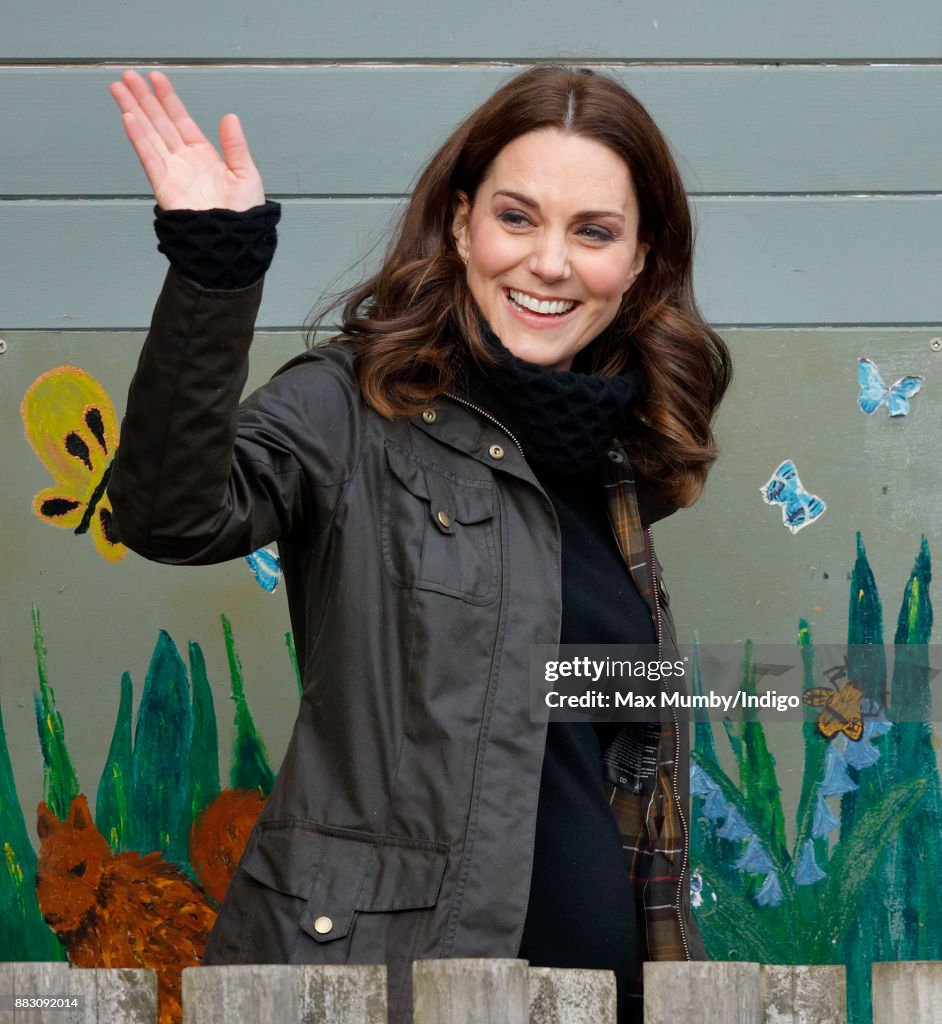 The Duchess Of Cambridge Visits Robin Hood Primary School