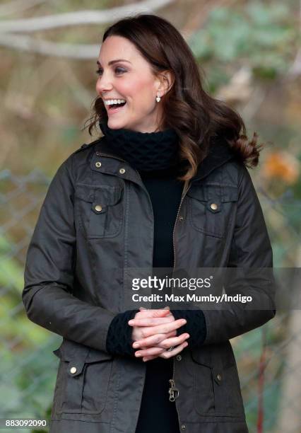 Catherine, Duchess of Cambridge visits the Robin Hood Primary School to celebrate ten years of The Royal Horticultural Society campaign for school...