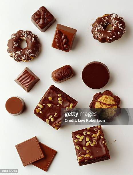 assortment of chocolates - chocolate truffle stock pictures, royalty-free photos & images