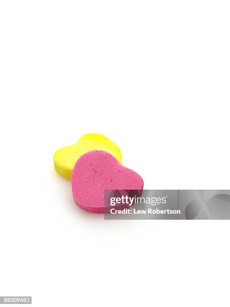 candy hearts - candy heart stockfoto's en -beelden