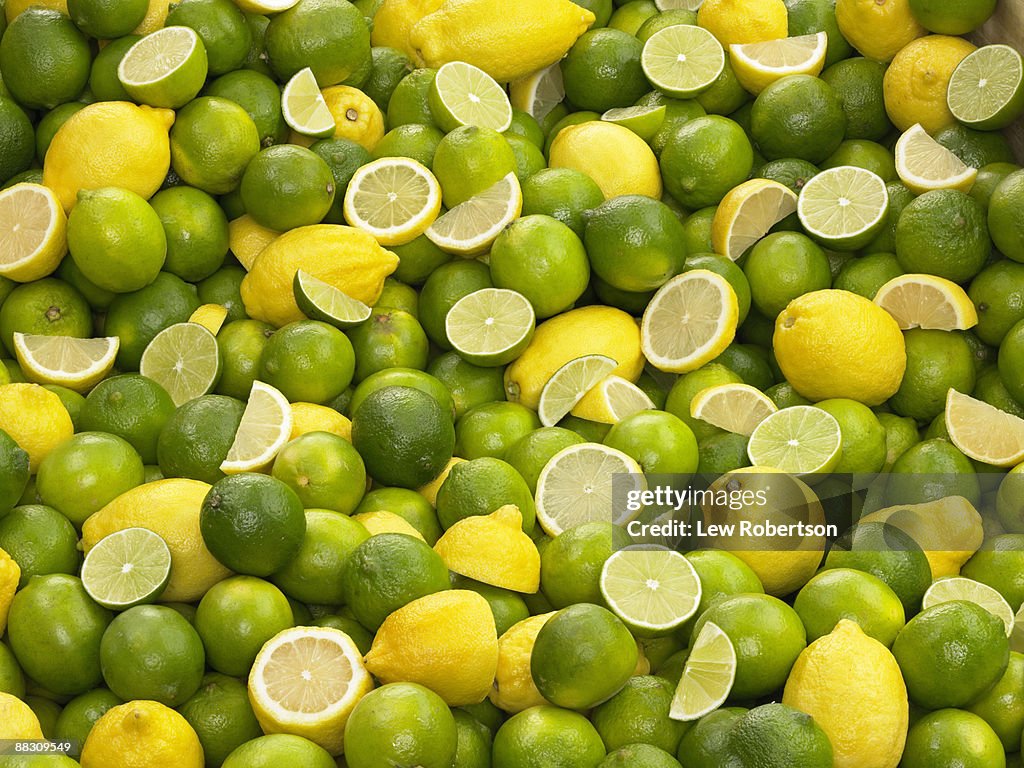 Lime and Lemon Background