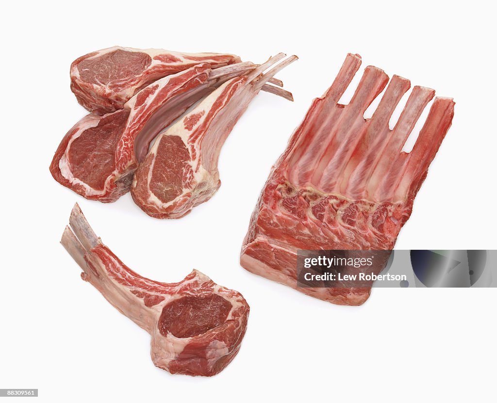 Lamb Rib Chops on White