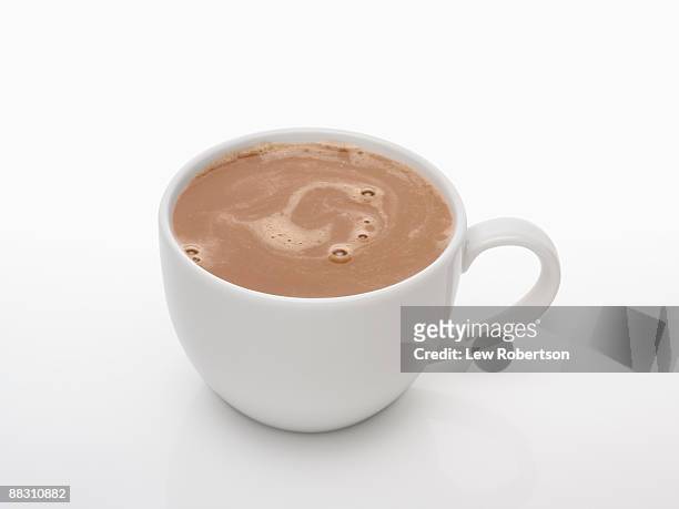 cup of hot chocolate - hot chocolate stock pictures, royalty-free photos & images