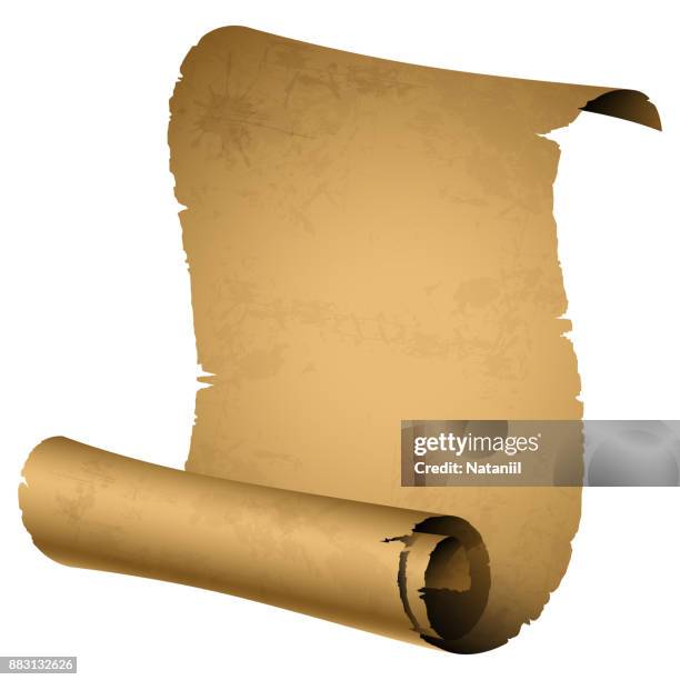 ancient scroll - papyrus scroll stock illustrations