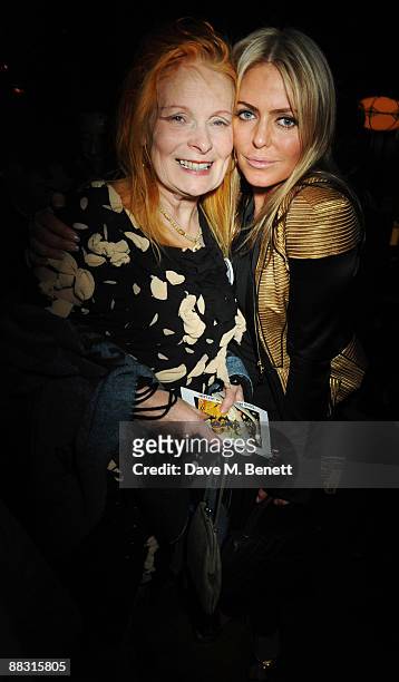 Vivienne Westwood and Patsy Kensit attend the launch party for Greta Scacchi's Sustainable Fishing Campaign alongside the new film 'End Of The Line'...