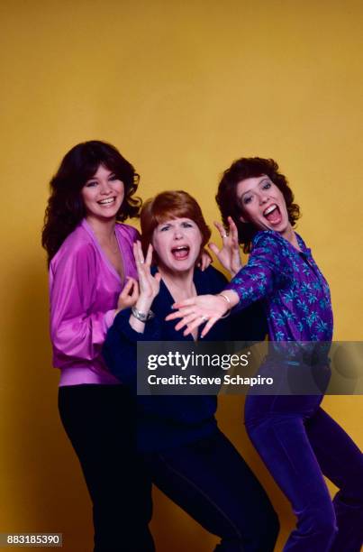 Portrait of, from left, American actresses Valerie Bertinelli, Bonnie Franklin , and MacKenzie Phillips, from the television series 'One Day at a...