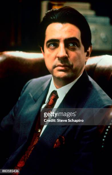 American actor Joe Mantegna in a scene from 'The Godfather Part III' , Palermo, Italy, 1989.
