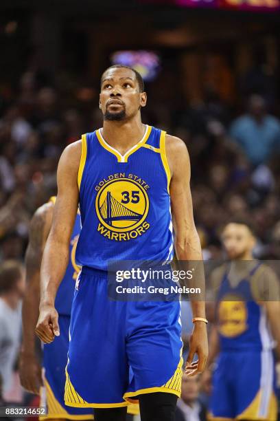 Finals: Golden State Warriors forward Kevin Durant on court during Game 4 vs Cleveland Cavaliers at Quicken Loans Arena. Cleveland, OH 6/9/2017...