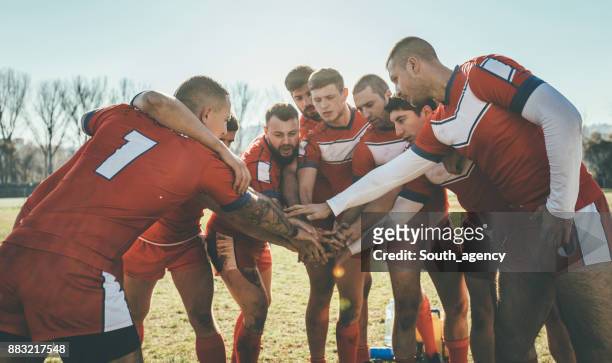 team zusammen, - rugby sport stock-fotos und bilder