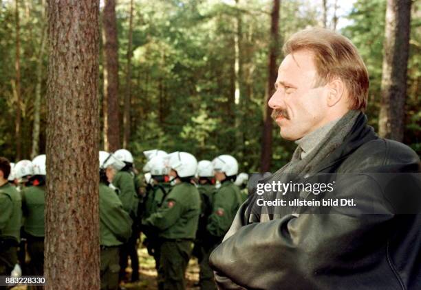 Politiker, Bündnis 90 / Die Grünen, D Bundesvorstandssprecher der Grünen - bei dem Zusammenstoss von Polizei und Atomkraftgegnern gegen den Castor -...