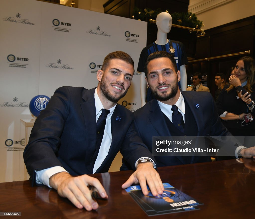 FC Internazionale Team Visit Brooks Brother Store