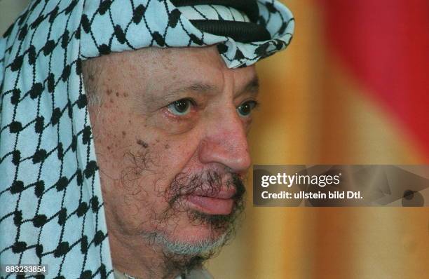 Arafat, Yassir *24.08..2004+ Politiker, Terrorist, Palaestina Vorsitzender der PLO 1969-2004 Praesident der palaest. Autonomiegebiete 1996-2004...