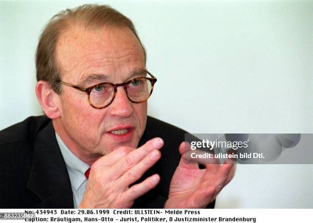 Jurist, Politiker, D Justizminister Brandenburg - Porträt