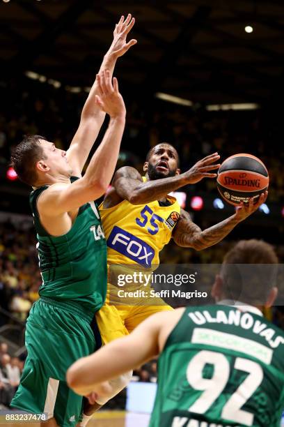 Pierre Jackson, #55 of Maccabi Fox Tel Aviv in action during the 2017/2018 Turkish Airlines EuroLeague Regular Season game between Maccabi Fox Tel...