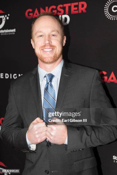 Joe Coffey attends the Premiere Of Cinedigm's "Gangster Land" at the Egyptian Theatre on November 29, 2017 in Hollywood, California.