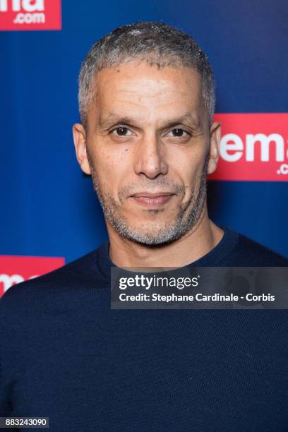 Actor Sami Bouajila attends "e-cinema.com" Launch Party at Restaurant L'Ile on November 30, 2017 in Issy-les-Moulineaux, France.