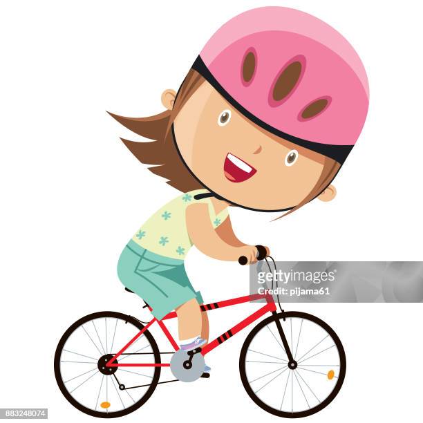 77 Girl Riding A Bike Cartoon Photos and Premium High Res Pictures - Getty  Images