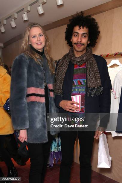 Coco Stunck and Twiggy Garcia attend the Cinta The Label launch party at Arty Farty Fashion Party on November 30, 2017 in London, England.