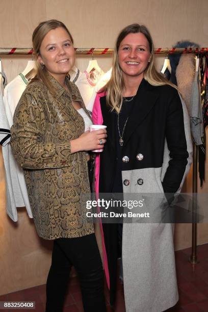 India Clevely and Marina Ayton attend the Cinta The Label launch party at Arty Farty Fashion Party on November 30, 2017 in London, England.