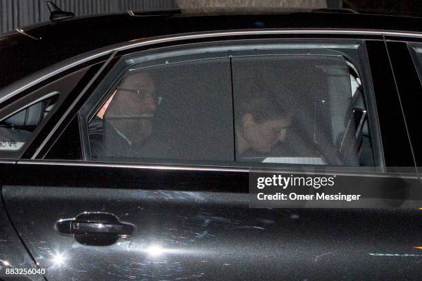 Martin Schulz , leader of the German Social Democrats , leaves after a meeting of the SPD, the German Christian Democrats and the Bavarian Christian...