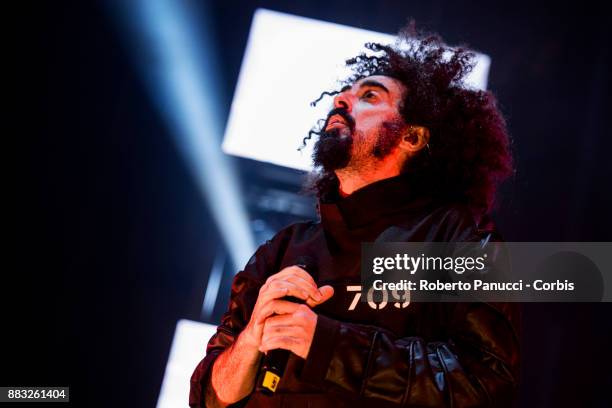 Michele Caparezza perform on stage on November 29, 2017 in Rome, Italy.