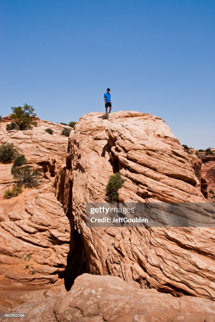 Fuß durch Mesa Arch