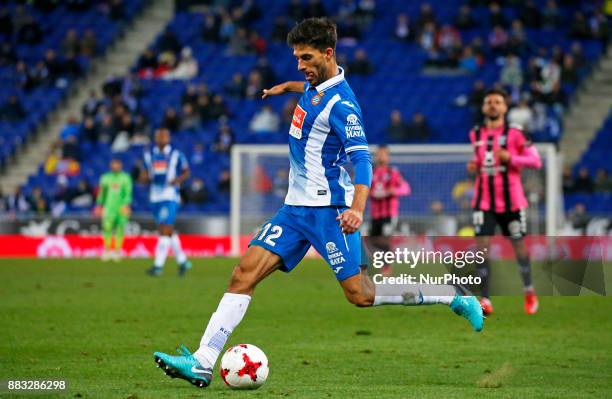 Didac Vila during the Copa del Rey match between RCD Espanyol and CD Tenerife,i n Barcelona, on November 30, 2017.