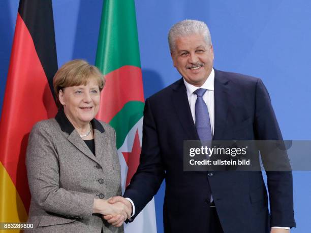 Berlin, Bundeskanzleramt, Besuch des Premierministers der Demokratischen Volksrepublik Algerien, Abdelmalek Sellal in Deutschland. Foto:...