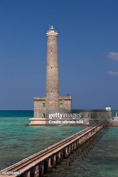 Lighthouse of Sanganeb Reef, Red Sea, Sudan
