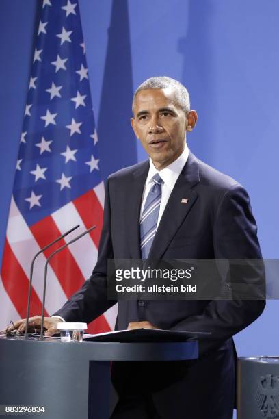 Berlin, Bundeskanzleramt, Besuch des amerikanischen Präsidenten Barack H. Obama in Deutschland. Foto: amerikanischen Präsidenten Barack H. Obama