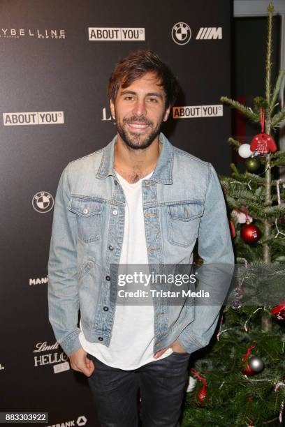 Max Giesinger during Lena Gerckes Christmas Dinner Partyat Hygge on November 30, 2017 in Hamburg, Germany.