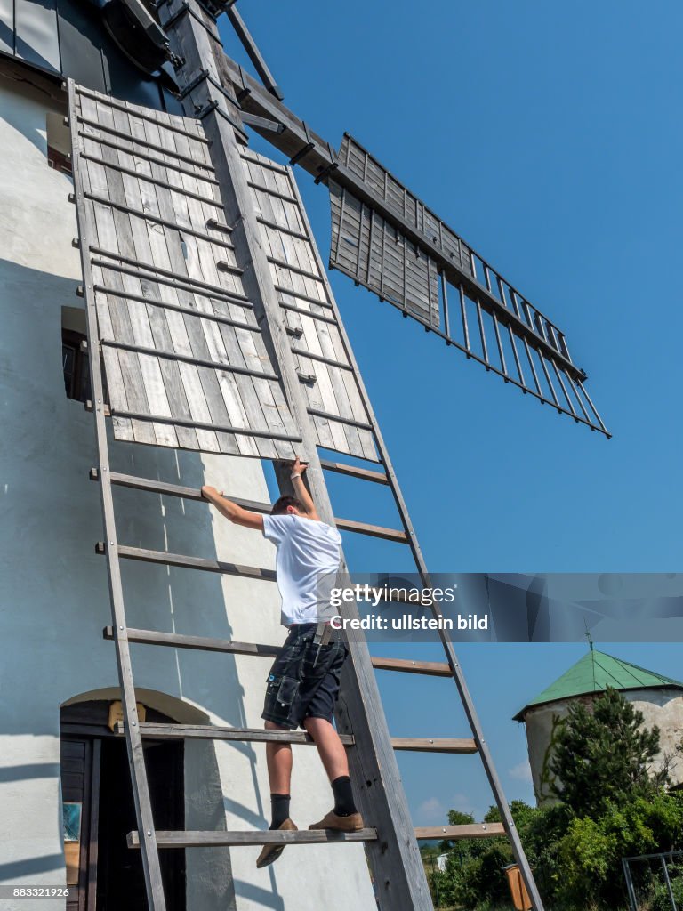 Österreich, Niederösterreich, Retz. Windmühle